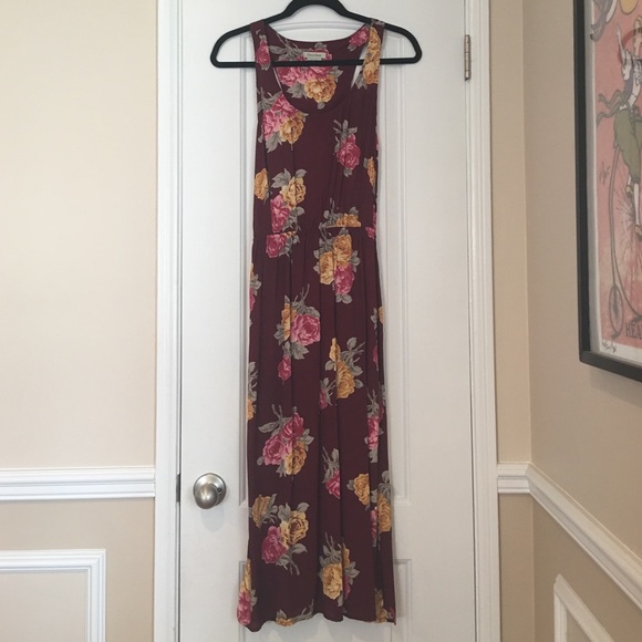 Flynn Skye burgundy floral dress