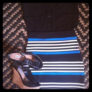 •EXPRESS• striped bodycon skirt