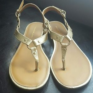 Bandolino gold sandals