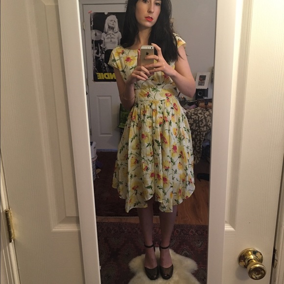 Anthropologie Lil Scarf Hem Sun Dress