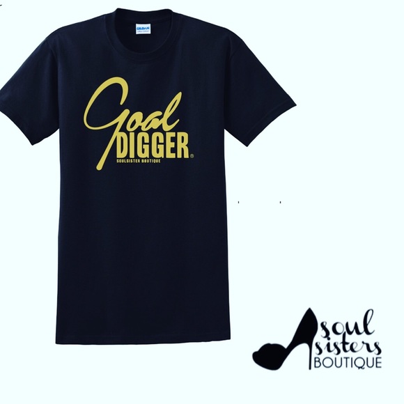 Goal Digger Black & Gold Custom T-Shirt - Picture 6 of 8