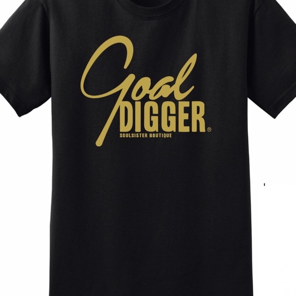 Goal Digger Black & Gold Custom T-Shirt - Picture 7 of 8