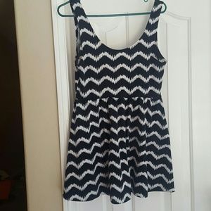 Cute short black and white dress