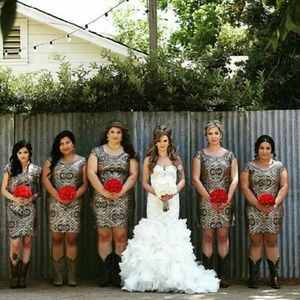 Bridesmaid's dress for mother of the bride's dress