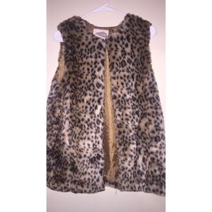 Forever 21 cheetah fur vest