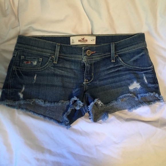 Hollister low rise jean shorts
