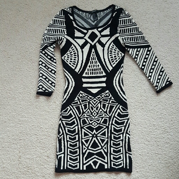 Geometric Bodycon Dress