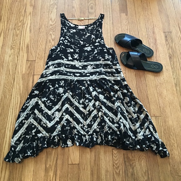 Free People floral slip dress