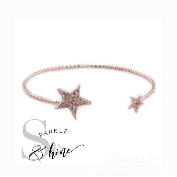 T&J Designs Jewelry - 🌟1 Left!🌟14K Rose Gold Crystal Stars Bracelet