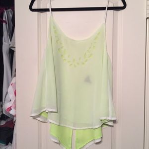 White and green shirt