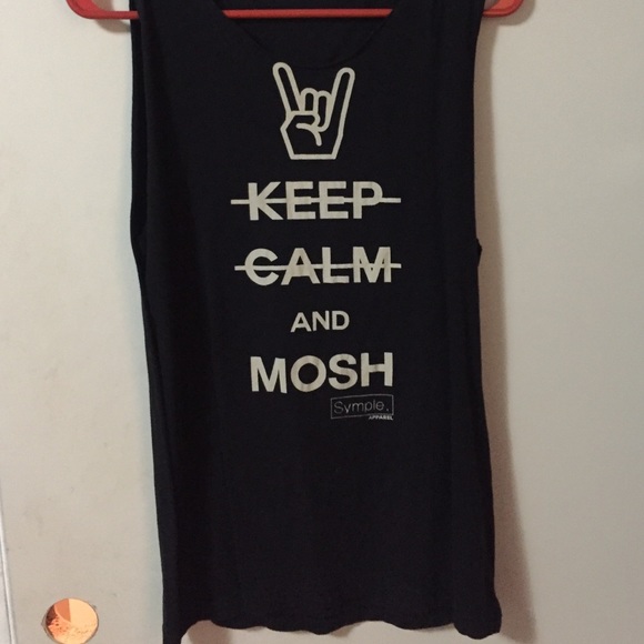 Hot Topic Tops - keep calm and mosh tank