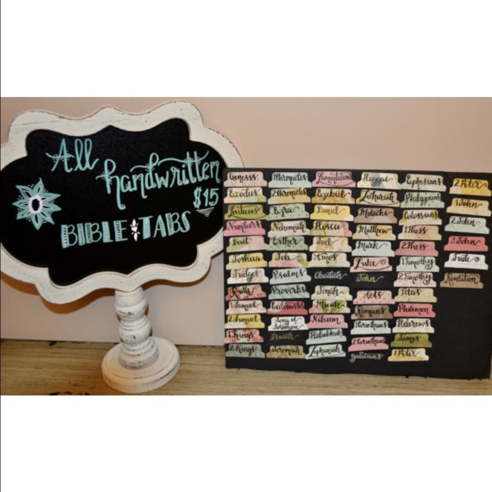 ALL handwritten bible tabs