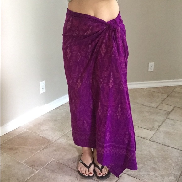 Sold**Handmade Thai Tradition long Skirt - Picture 1 of 4
