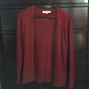 Cardigan. Loft. Red. XS.