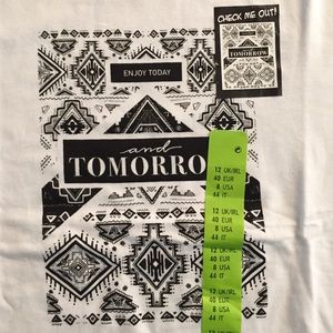 "Enjoy today and tomorrow" crew tee