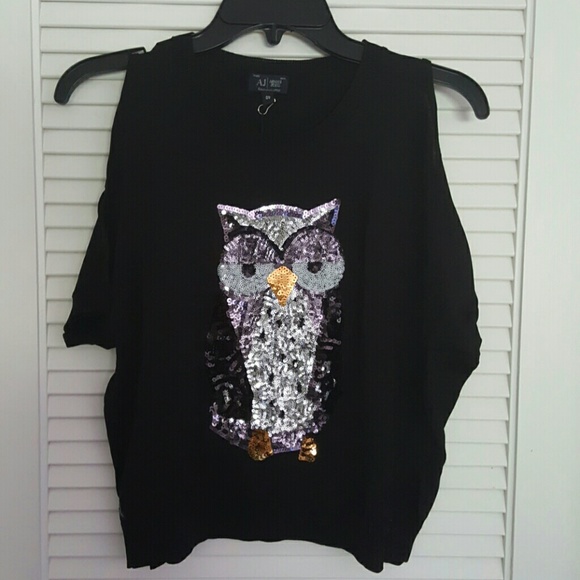 NWT Amarni Jeans Women's Knit Owl Sweater XS