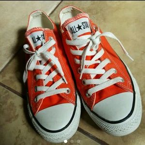 Orange Converse