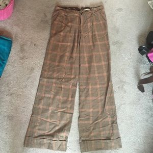 Free people plaid pants
