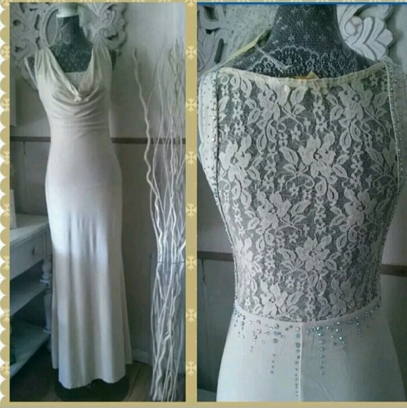 LAST CHANCE GUESS Cream champagne Dress S. M L