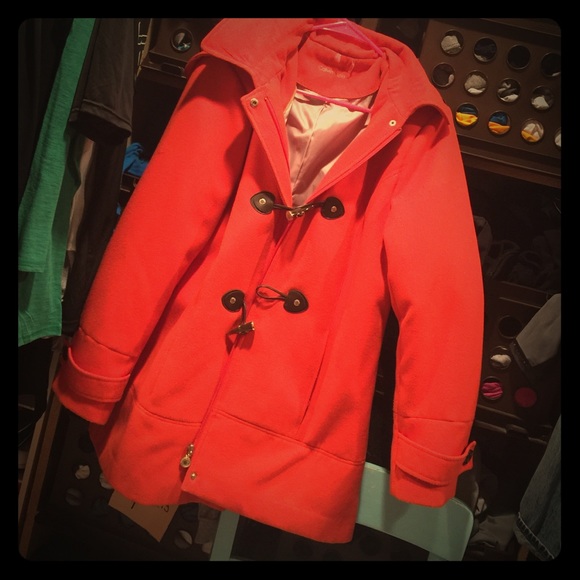Calvin Klein Jackets & Blazers - CALVIN KLEIN orange winter coat used