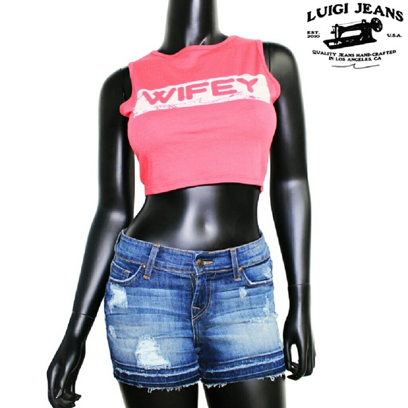 Wifey logo crop tank - Picture 3 of 4
