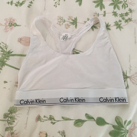 WHITE CALVIN KLEIN BRA