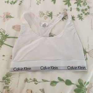 WHITE CALVIN KLEIN BRA