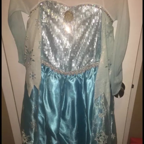 Princess Elsa costume w/ items shown.