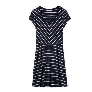 Market & Spruce navy and white striped dress.