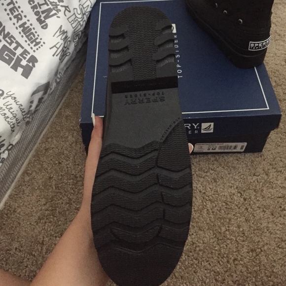 Sperry Gosling Calf Boot Black 8 - Picture 3 of 4