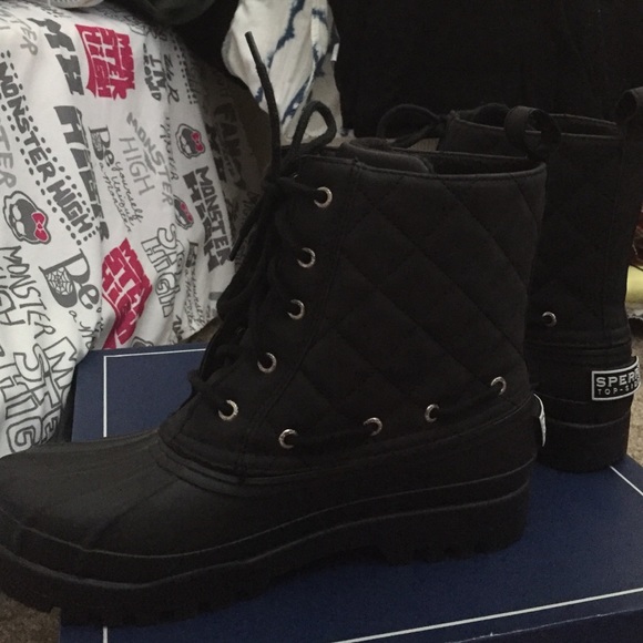Sperry Gosling Calf Boot Black 8 - Picture 4 of 4