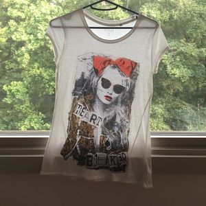 Glam punk tee