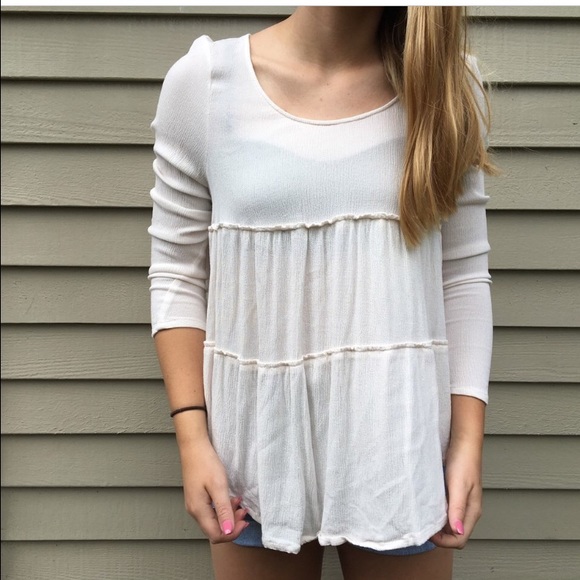 Super comfortable quarter sleeve blouse!