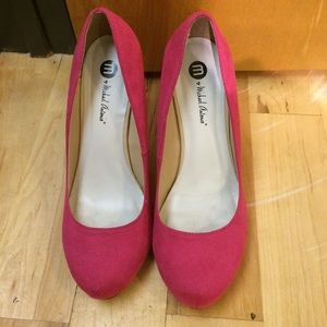 Michael Antonio pink pumps size 8 worn once.