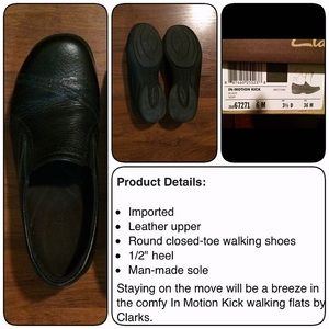 clarks in motion kick walking shoes