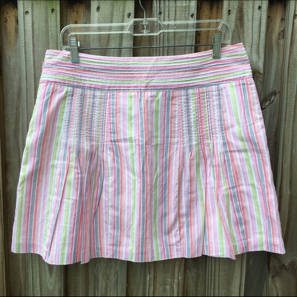 J. Crew striped cotton skirt. Size 10. EUC. - Picture 2 of 4