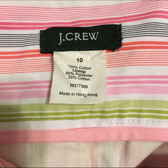 J. Crew striped cotton skirt. Size 10. EUC. - Picture 4 of 4