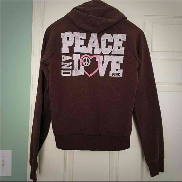 💋SALE💄Great condition brown PINK hoodie