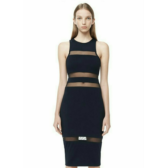 Alexander Wang - Mesh Dress (Navy) - Picture 2 of 4