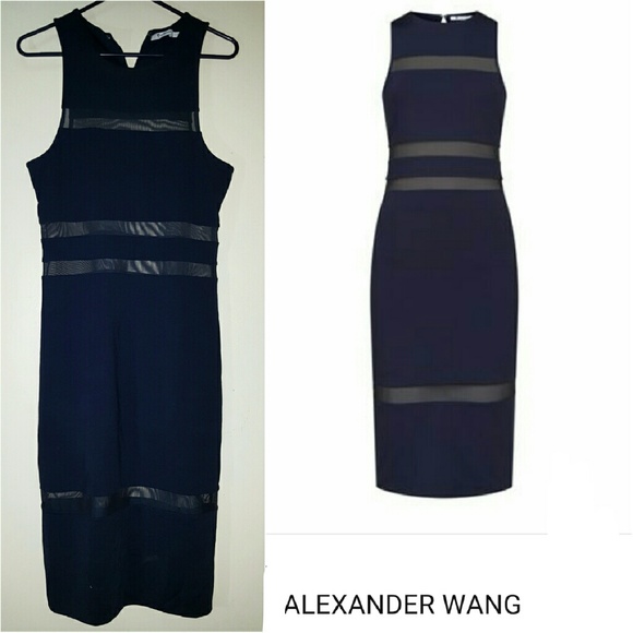 Alexander Wang - Mesh Dress (Navy) - Picture 4 of 4