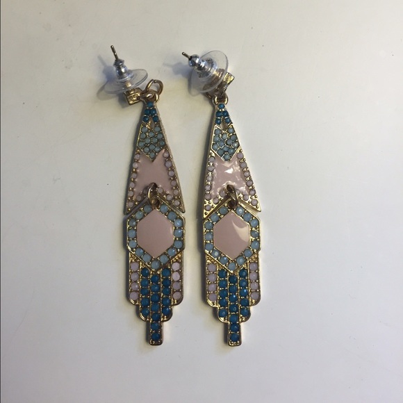 Colorful, tribal earrings