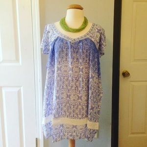 Flying tomato Dress boho hoop blue 1x