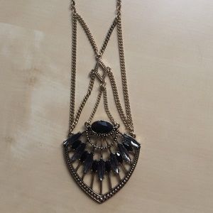 BCBG black and gold pendent NWT