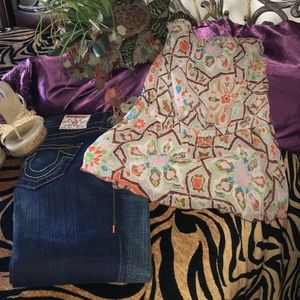 Beautiful Diane Von Furstenberg strapless top