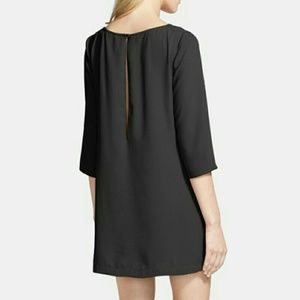 Boat Neck crepe shift dress