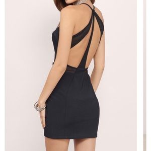 Precision Bodycon Dress in Black by Tobi