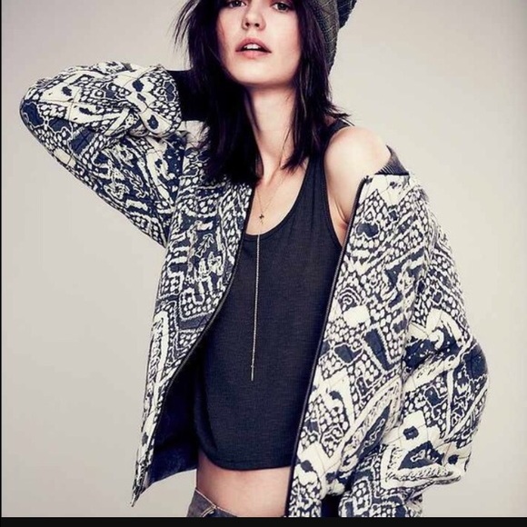 Free people quilted bomber