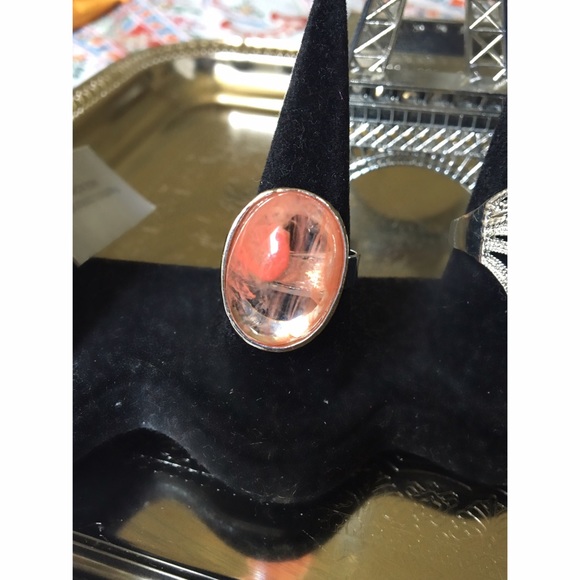 Peachy Pink Marble Ring 🍑💍 - Picture 1 of 3