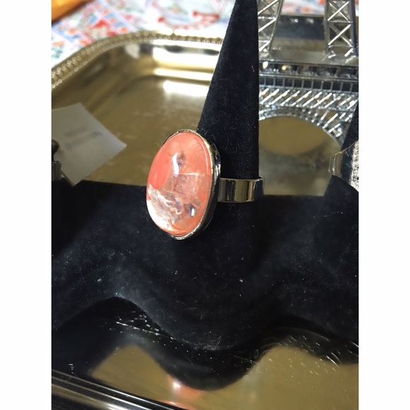 Peachy Pink Marble Ring 🍑💍 - Picture 2 of 3