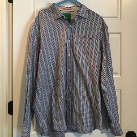 Tommy Bahama Men's Plaid Dress Shirt Sz:L